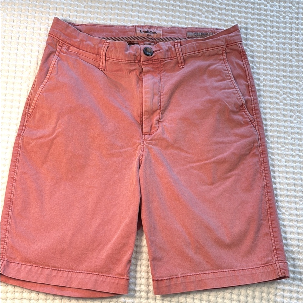 Men's Salmon Flat Front Shorts